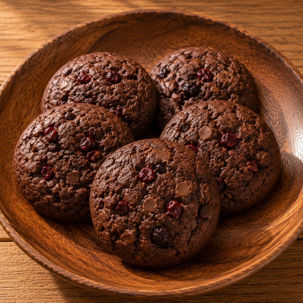 Double Chocolate Cranberryクッキーの写真